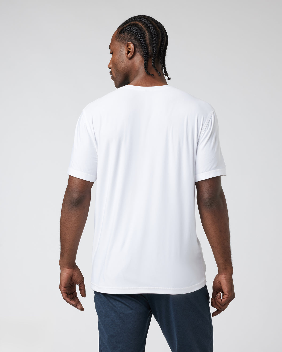 Men Vuori Strato Tech V-Neck Men's White Workout Shirt