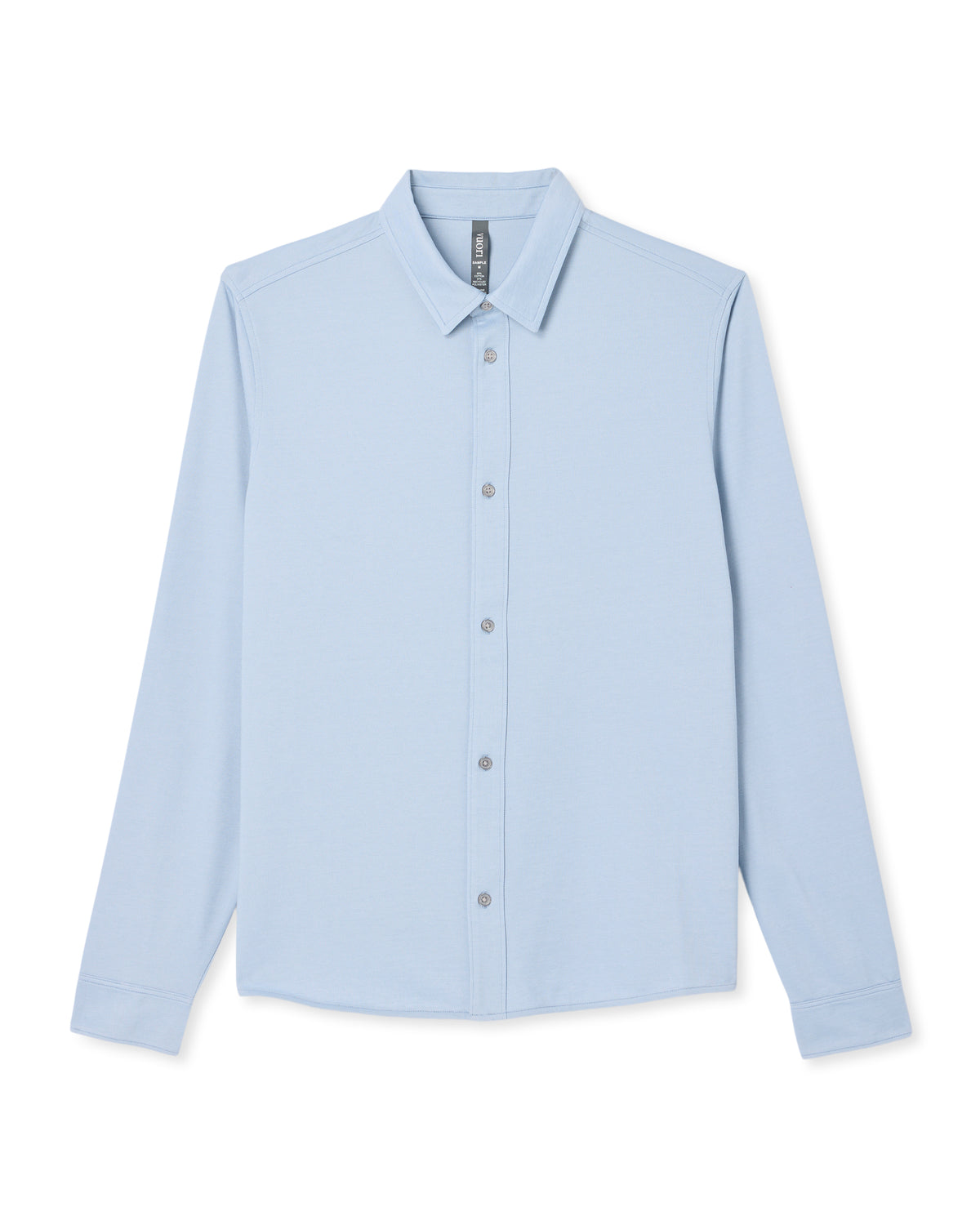 Men Vuori Men's Long Sleeve Knit Oxford Button Down Blue Dusk