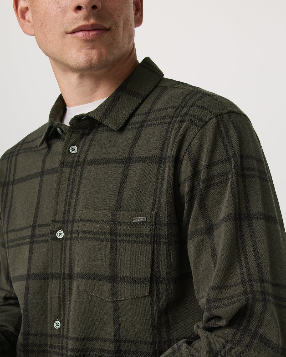 Men Vuori Seaview Plaid Button Down Shirt Dark Oregano Shirt