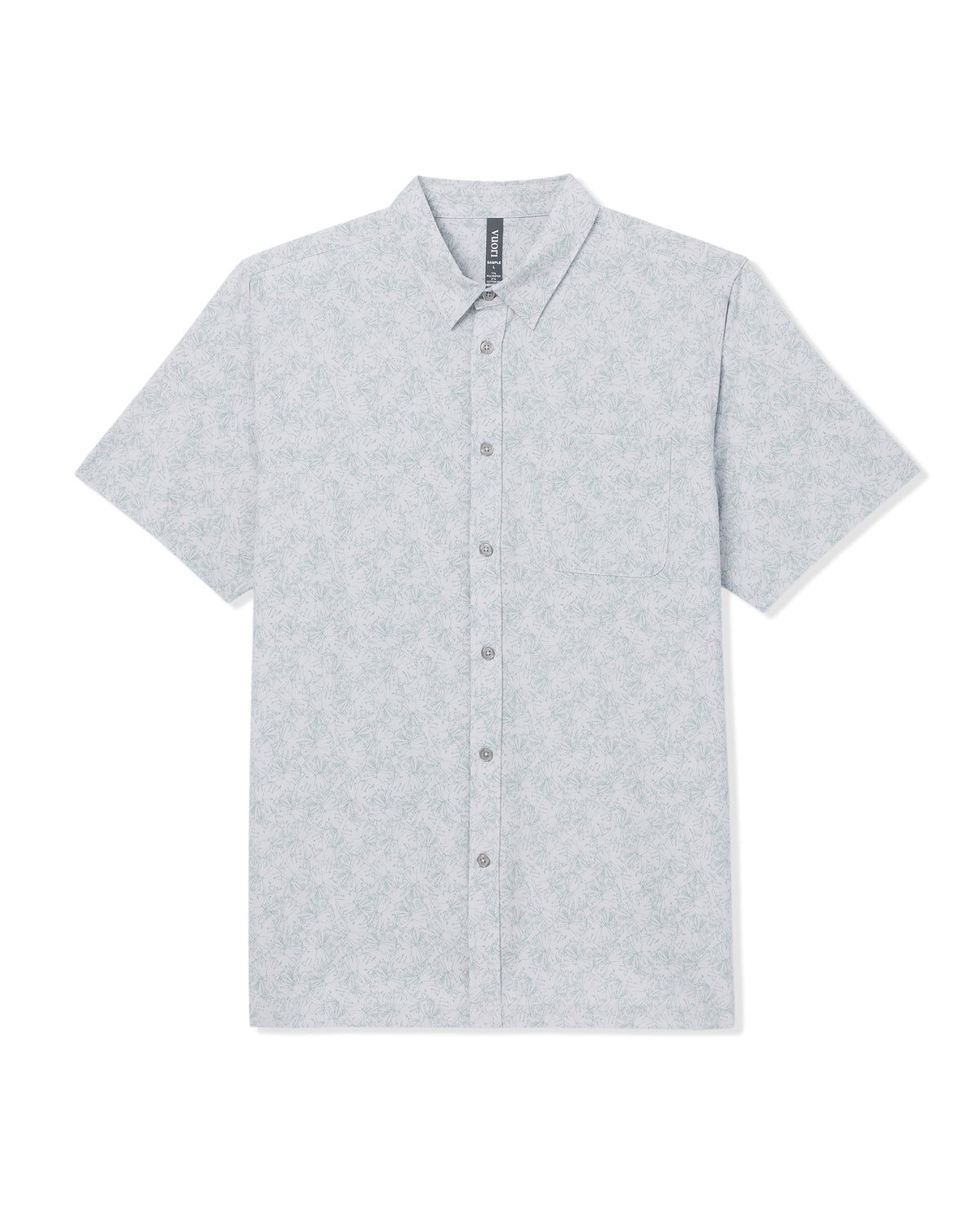 Men Vuori Short Sleeve Bridge Button Down Men's Frost Grey Shirt