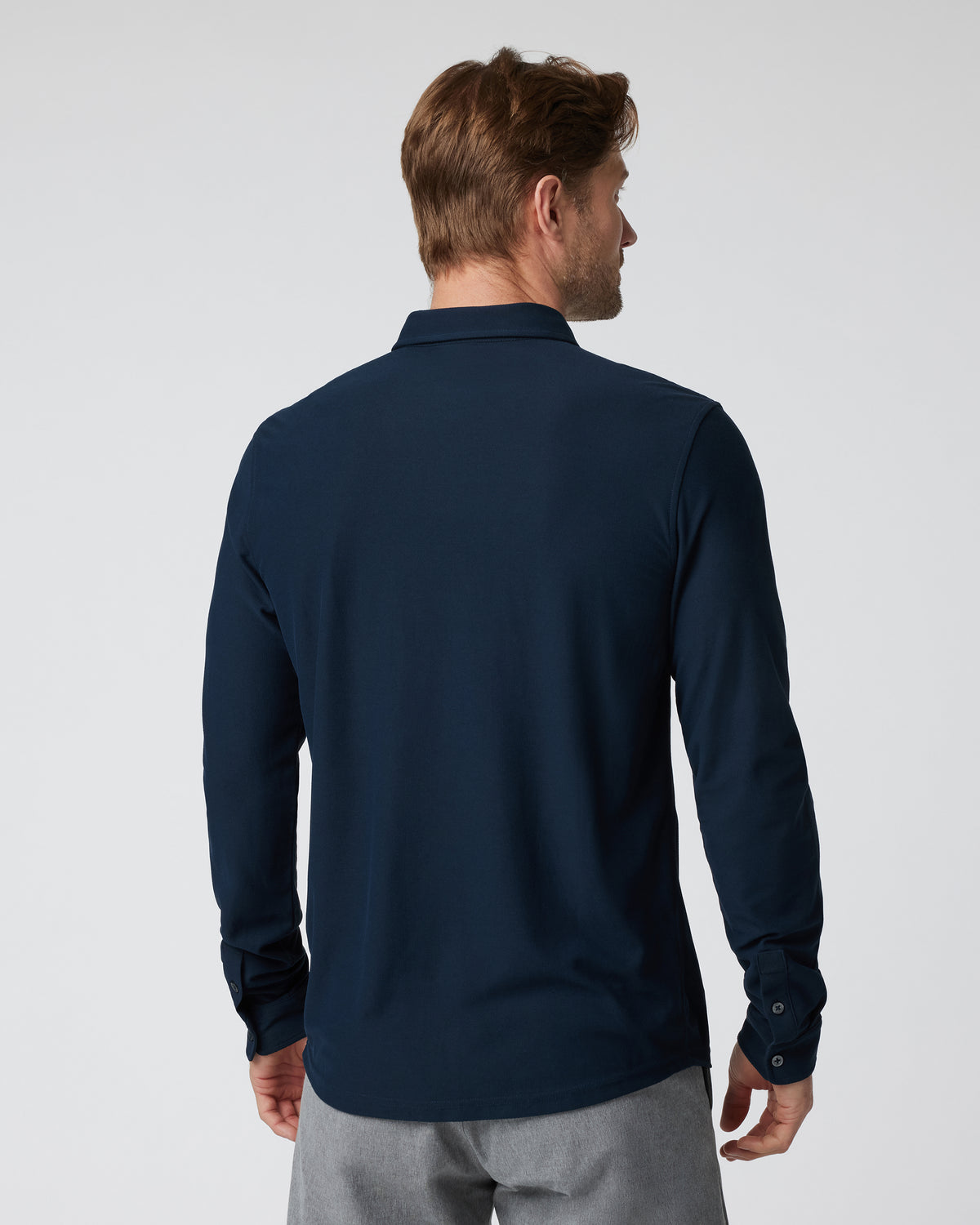 Men Vuori Long Sleeve Ace Button-Down Ink