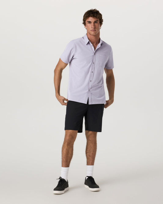 Men Vuori Short Sleeve Bridge Button Down Men's Cinder Shirt