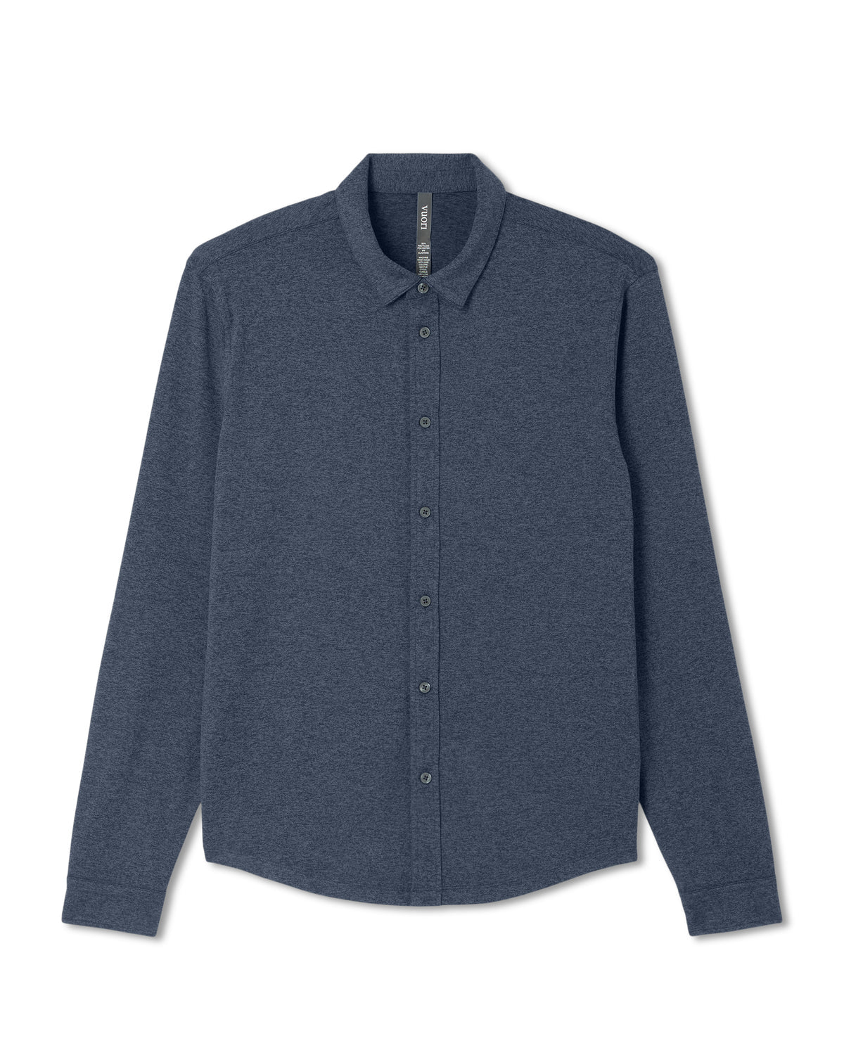 Men Vuori Men's Long Sleeve Ponto Button Down Azure Heather