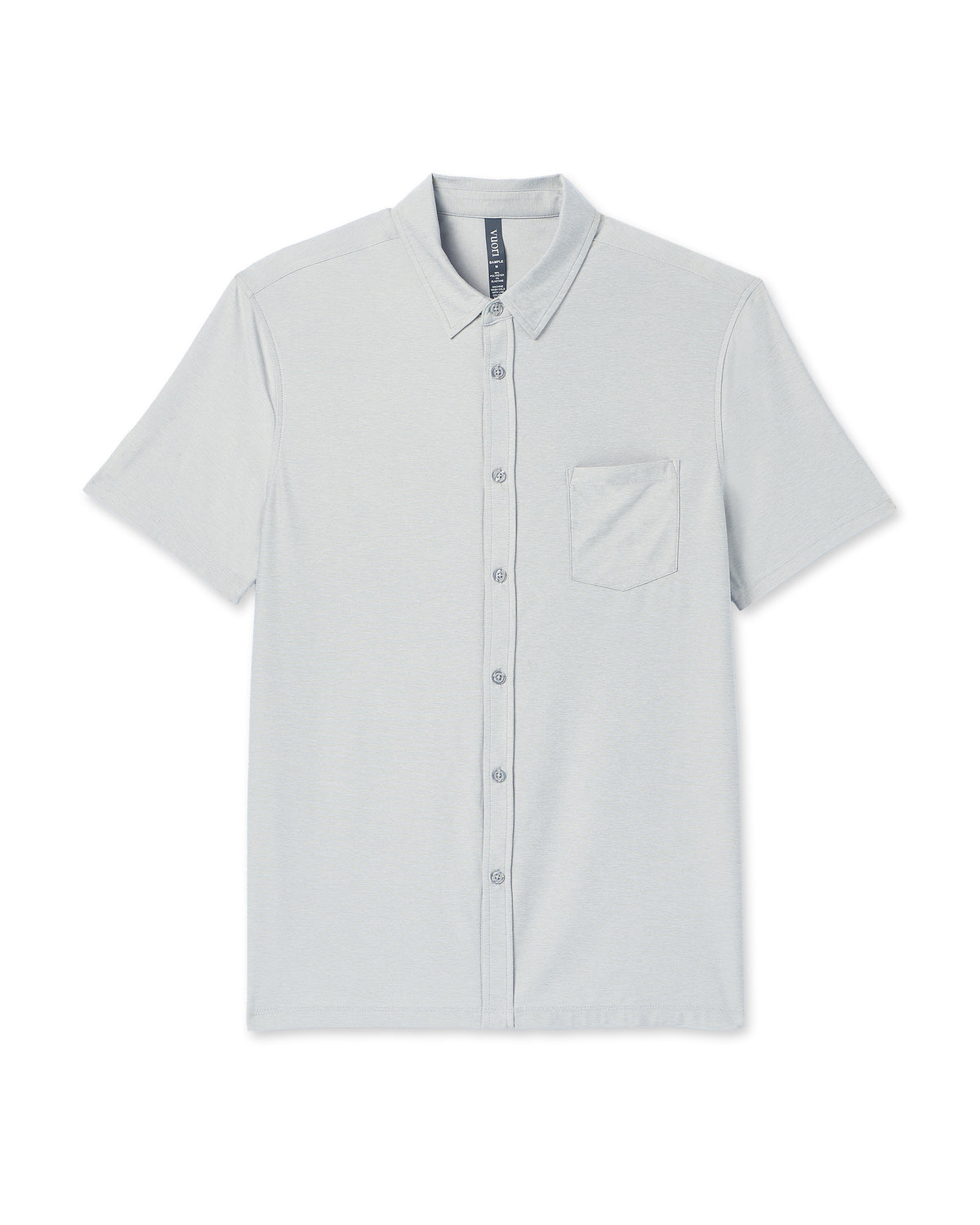 Men Vuori Short Sleeve Strato Button Down Men's Platinum Shirt