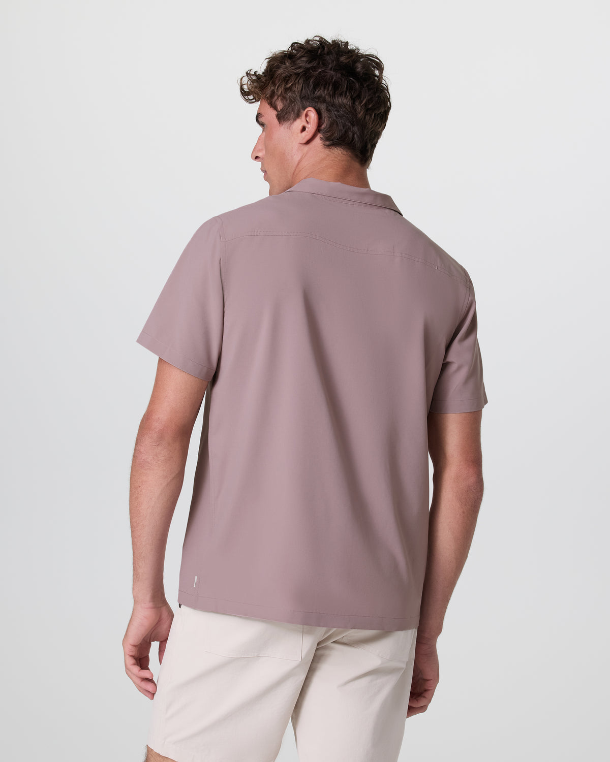 Men Vuori Seaport Button Down Men's Dark Umber Short Sleeve