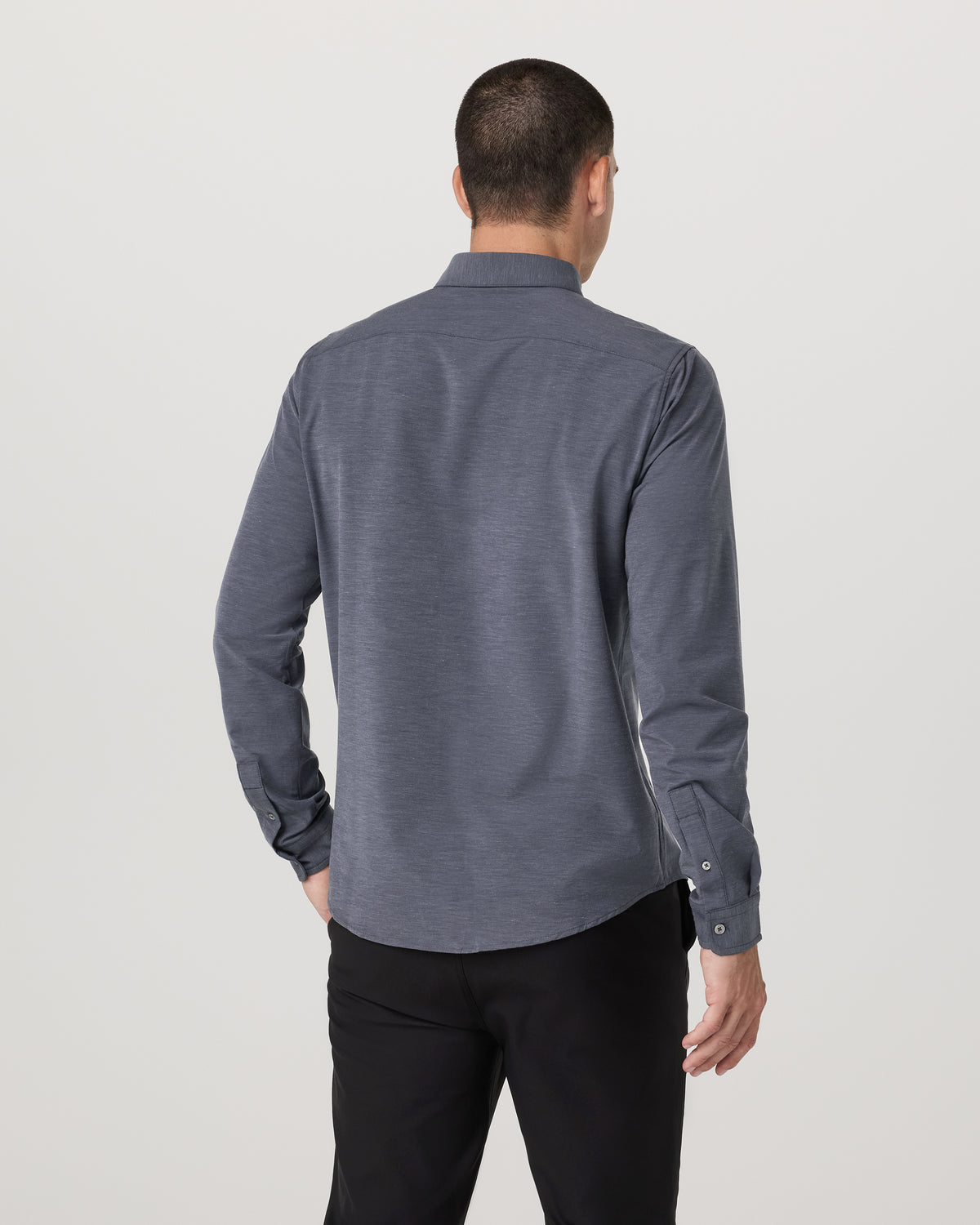 Men Vuori Long Sleeve Bridge Button Down Men's Moonlight Shirt
