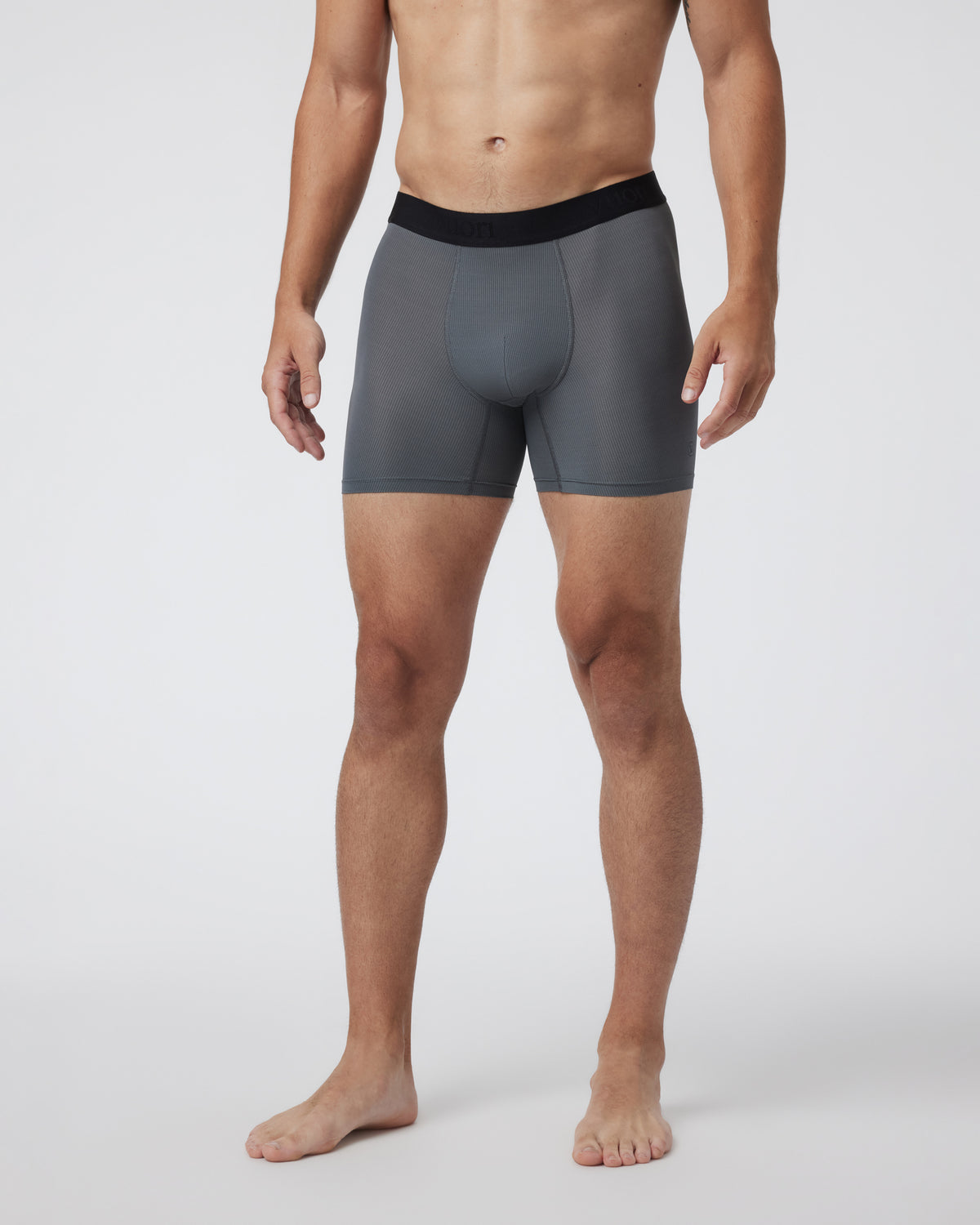 Men Vuori V1 Boxer Brief Men's Charcoal Grey Boxer Briefs