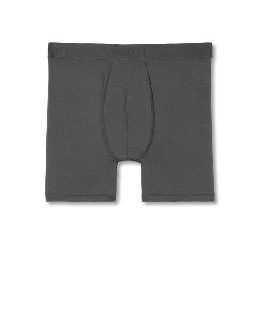 Men Vuori Lifestyle Boxer Brief 7" Men's Dark Pewter Boxer Briefs
