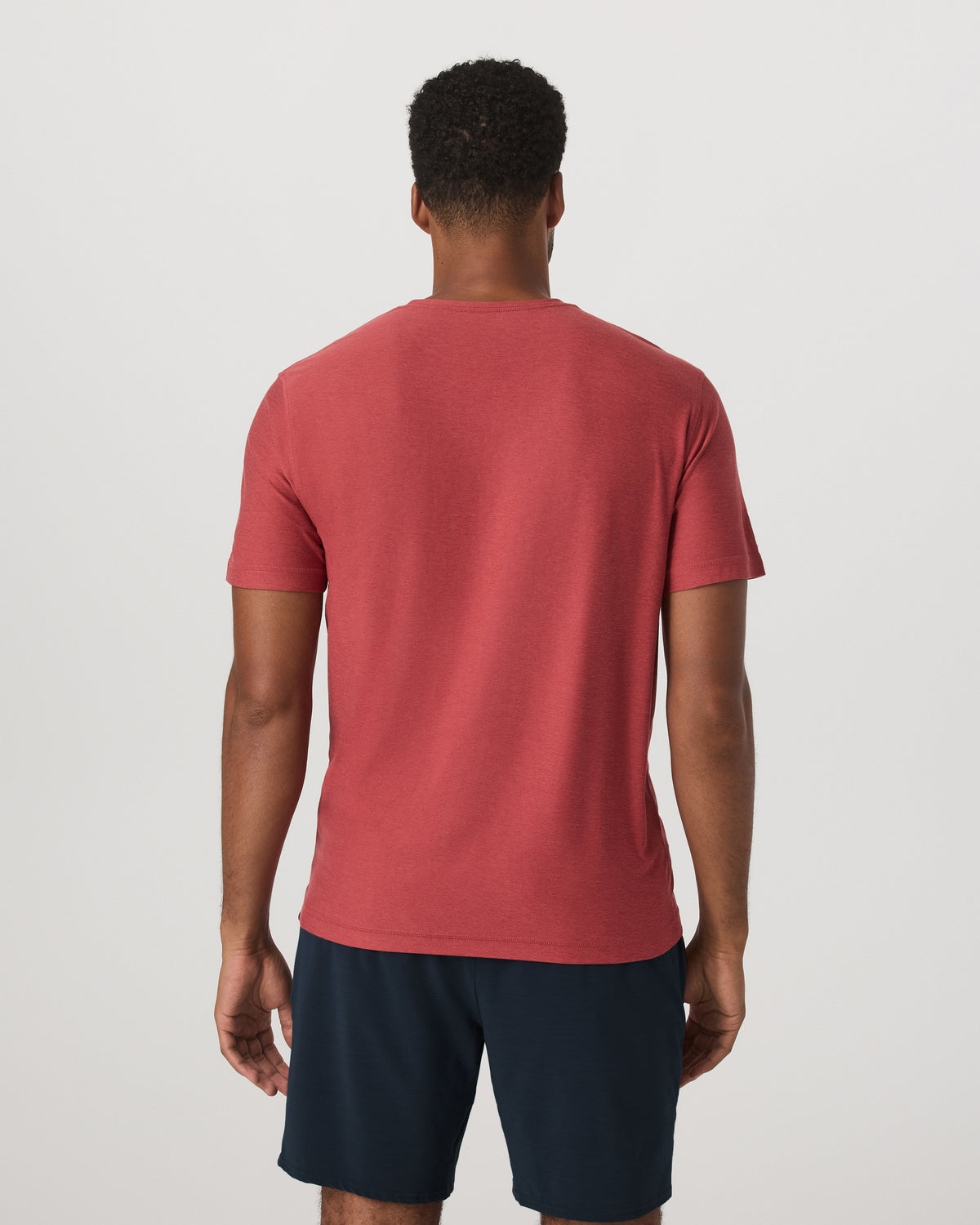 Men Vuori Strato Tech Tee Men's Fire Heather Performance Shirt