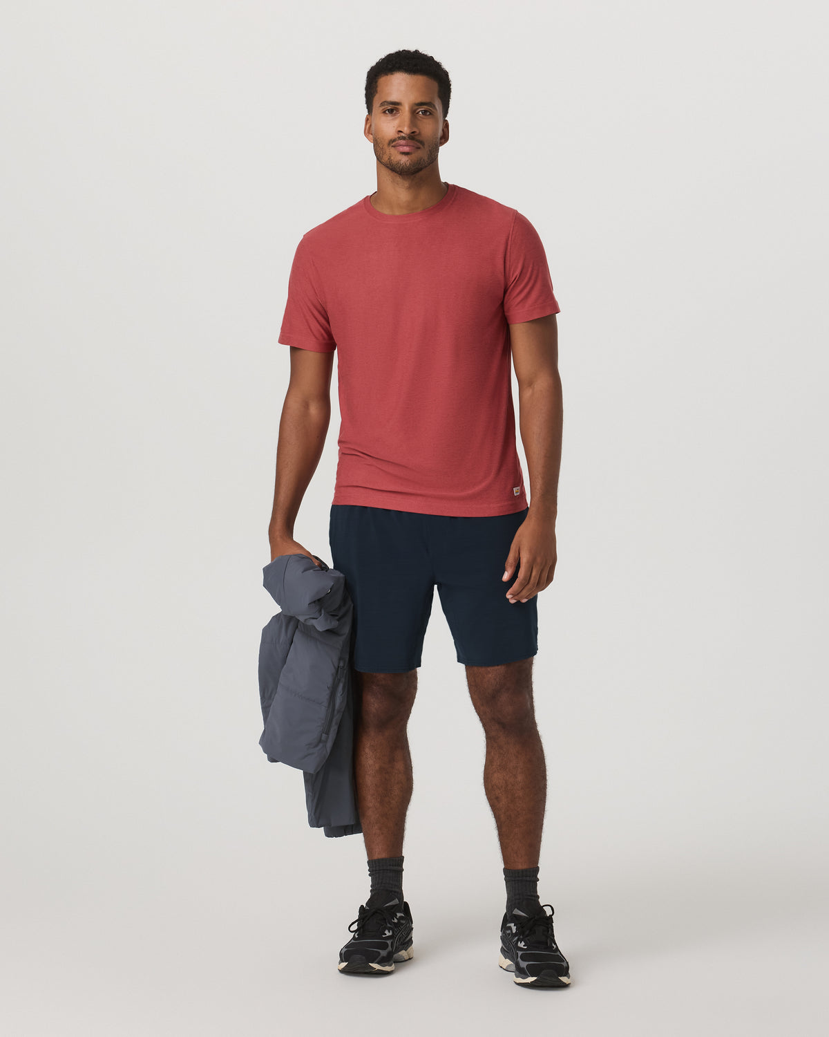 Men Vuori Strato Tech Tee Men's Fire Heather Performance Shirt