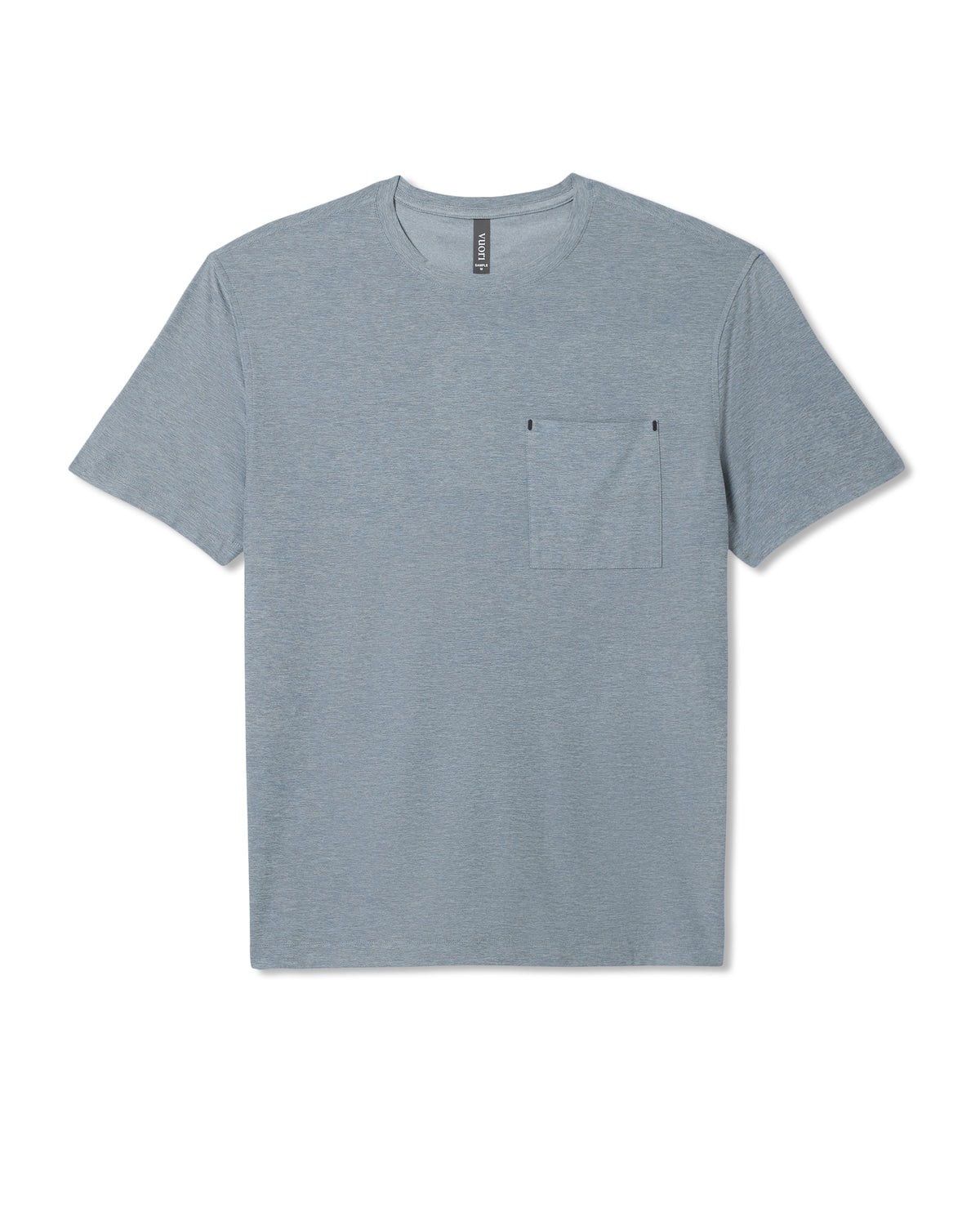 Men Vuori Short Sleeve Strato Pocket Tee-Relaxed Fit Dusty Blue Heather
