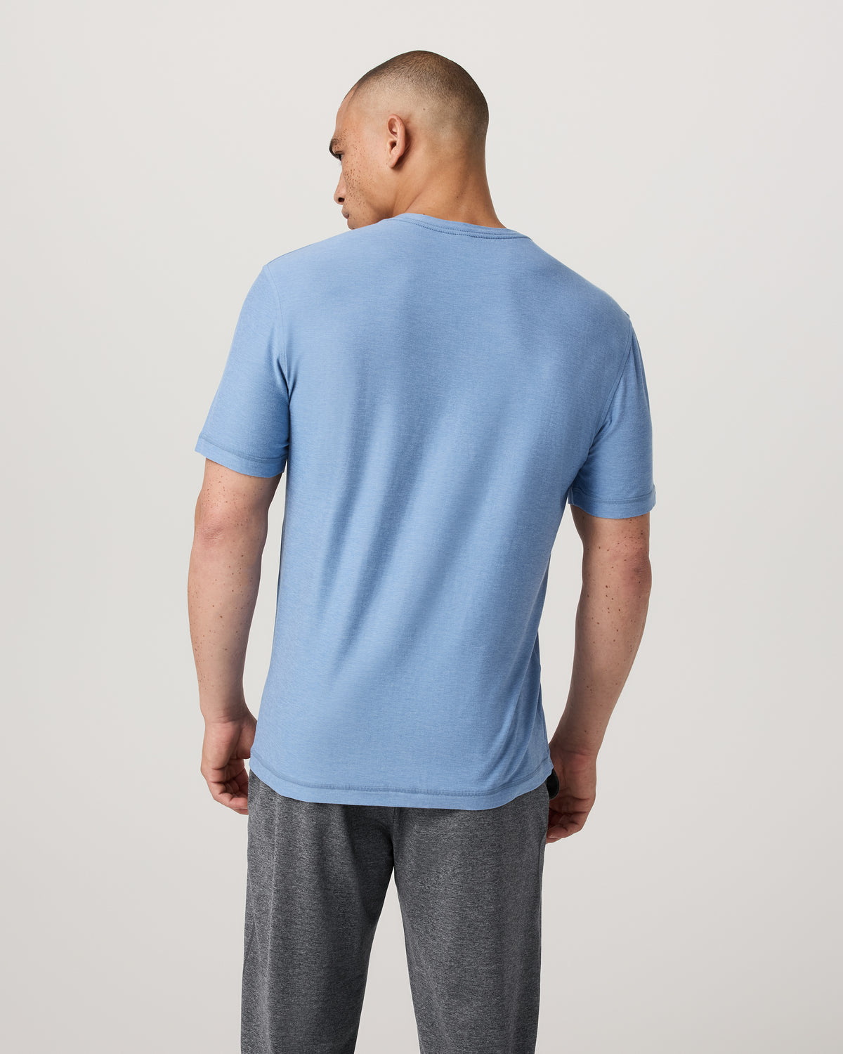 Men Vuori Strato Tech Tee Women's Isle Blue Heather T-Shirt