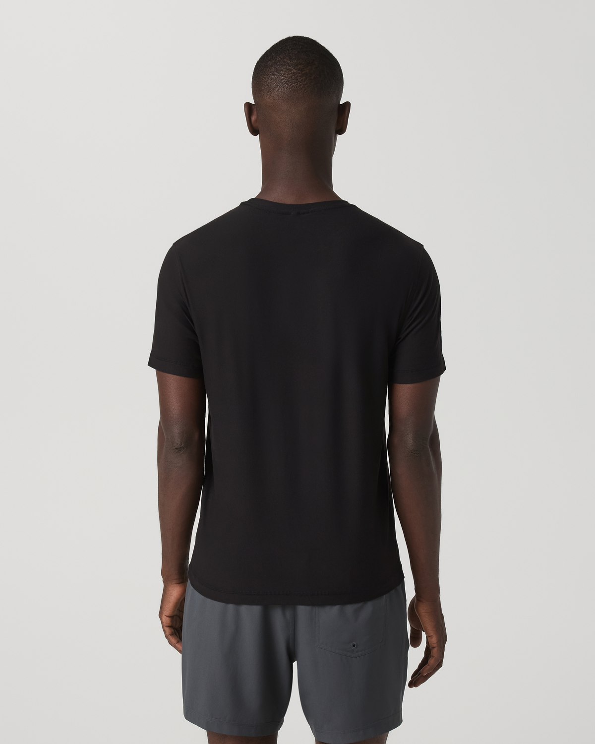 Men Vuori Strato Tech Tee Men's Black Quick Dry T Shirt