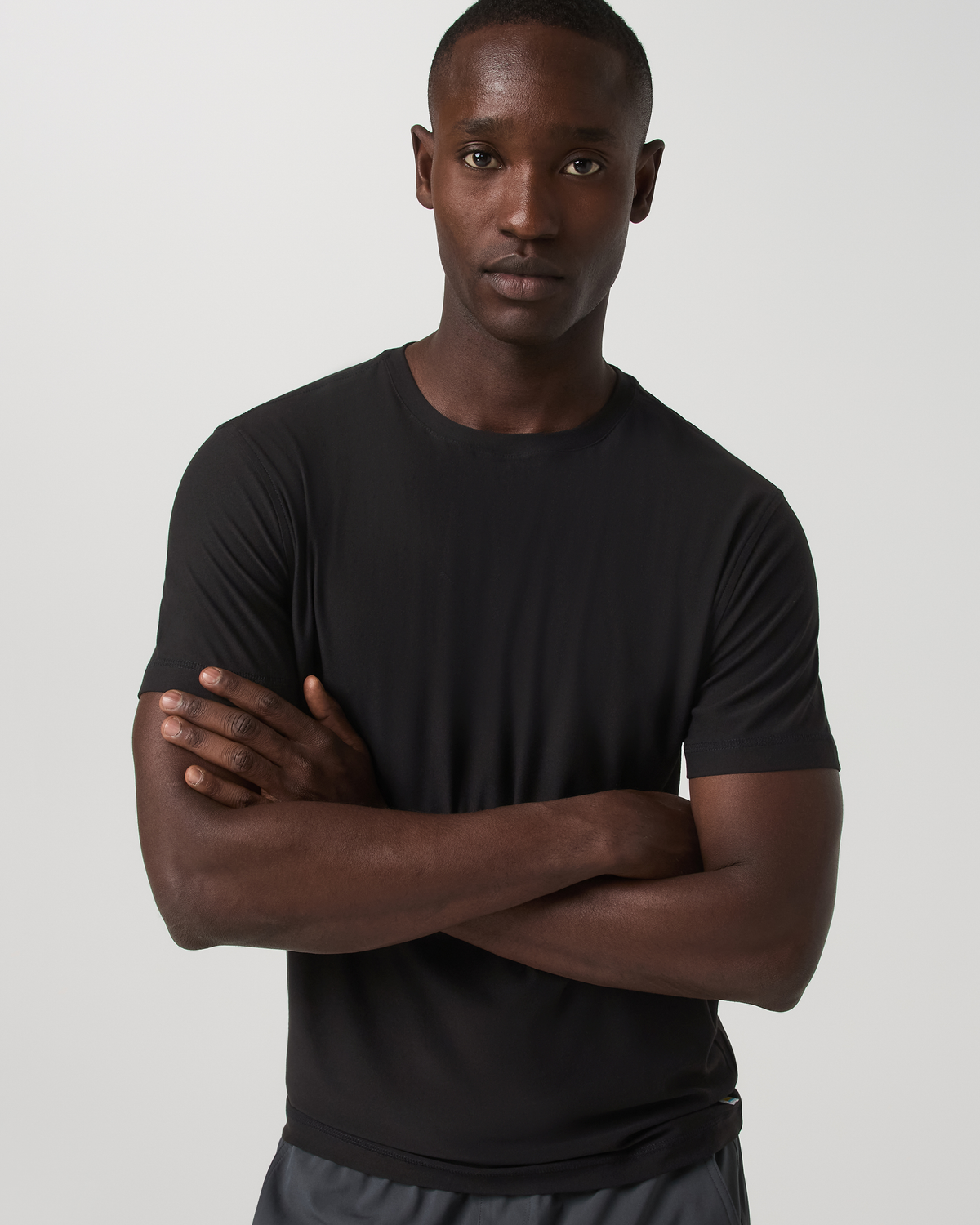 Men Vuori Strato Tech Tee Men's Black Quick Dry T Shirt