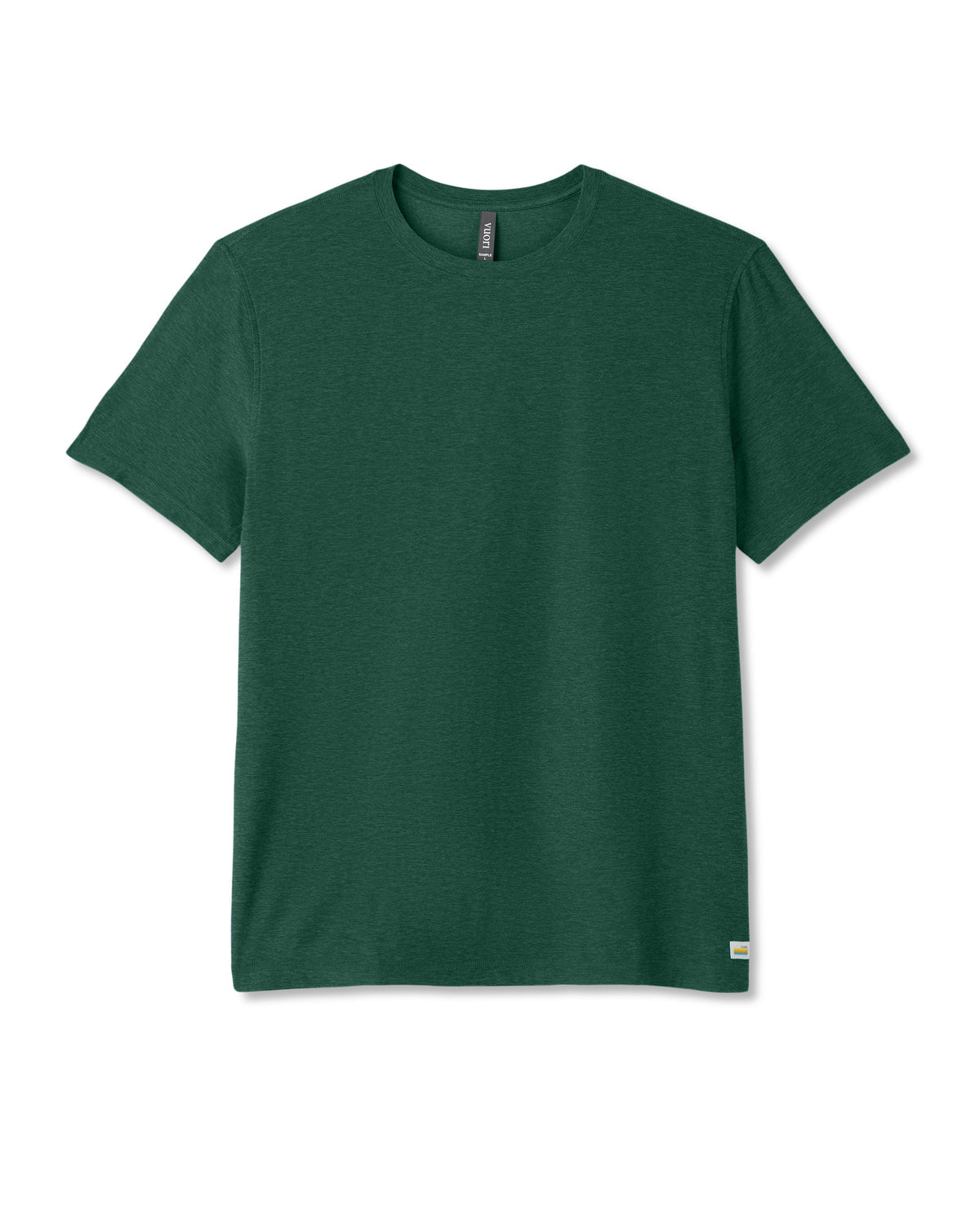 Men Vuori Strato Tech Tee Men's Viridian Heather Performance Shirt