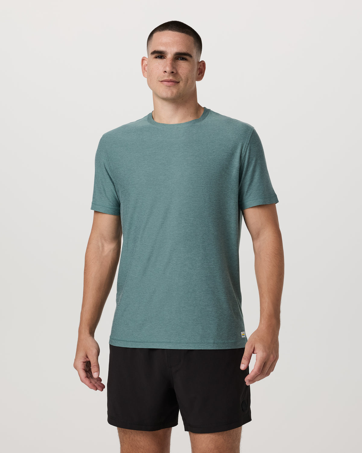 Men Vuori Strato Tech Tee Men's Bluegrass Heather T-Shirt