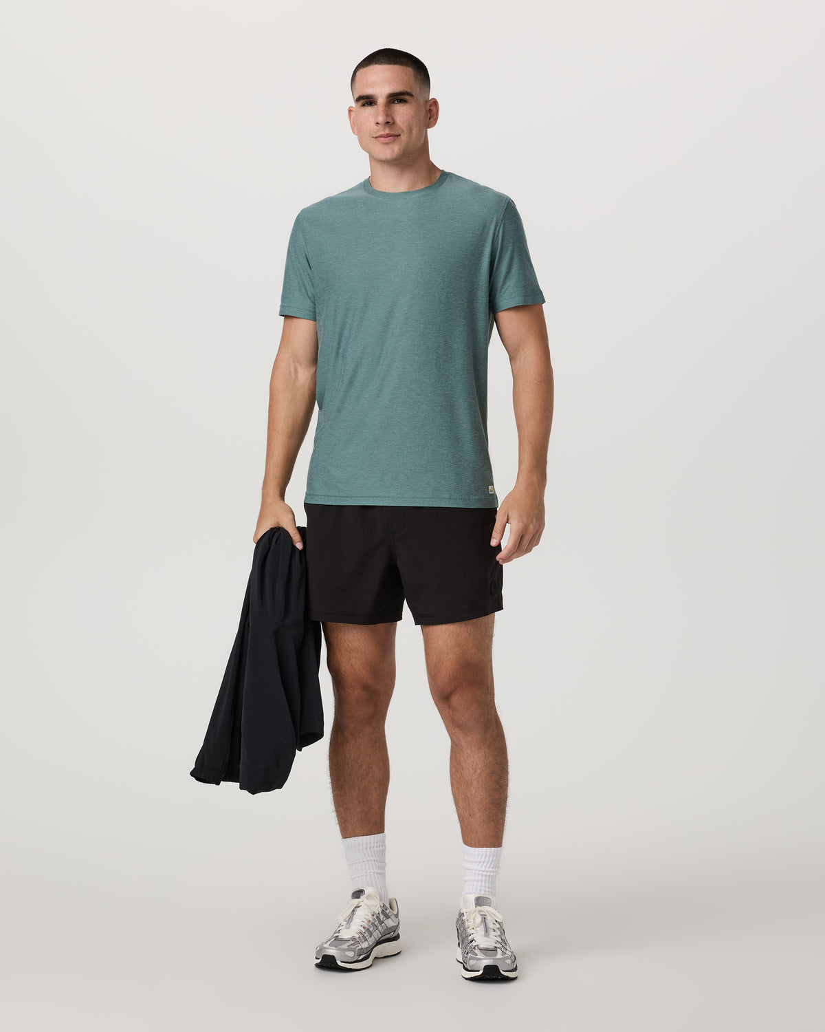Men Vuori Strato Tech Tee Men's Bluegrass Heather T-Shirt