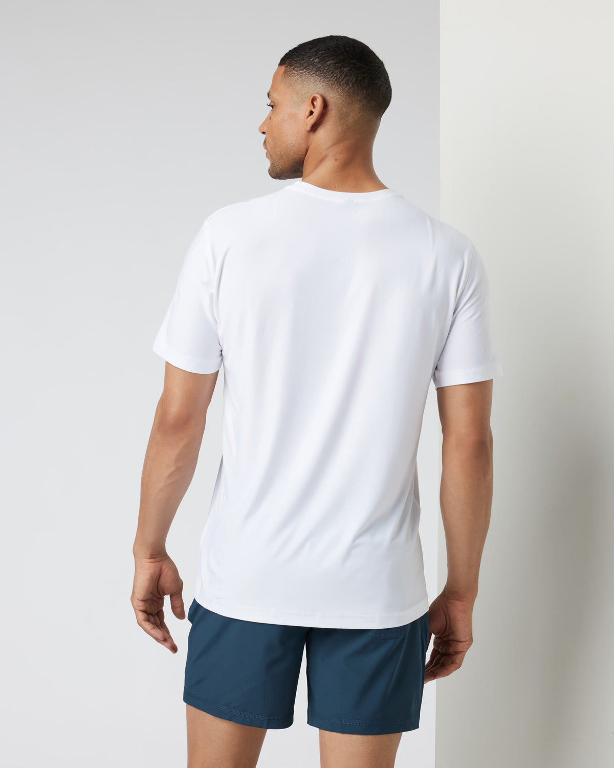 Men Vuori Strato Tech Tee Men's White Tech Shirt
