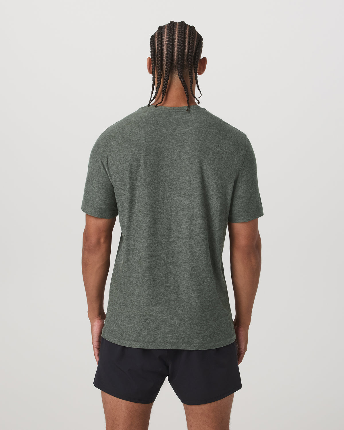 Men Vuori Strato Tech Tee Men's River Rock Heather T-Shirt