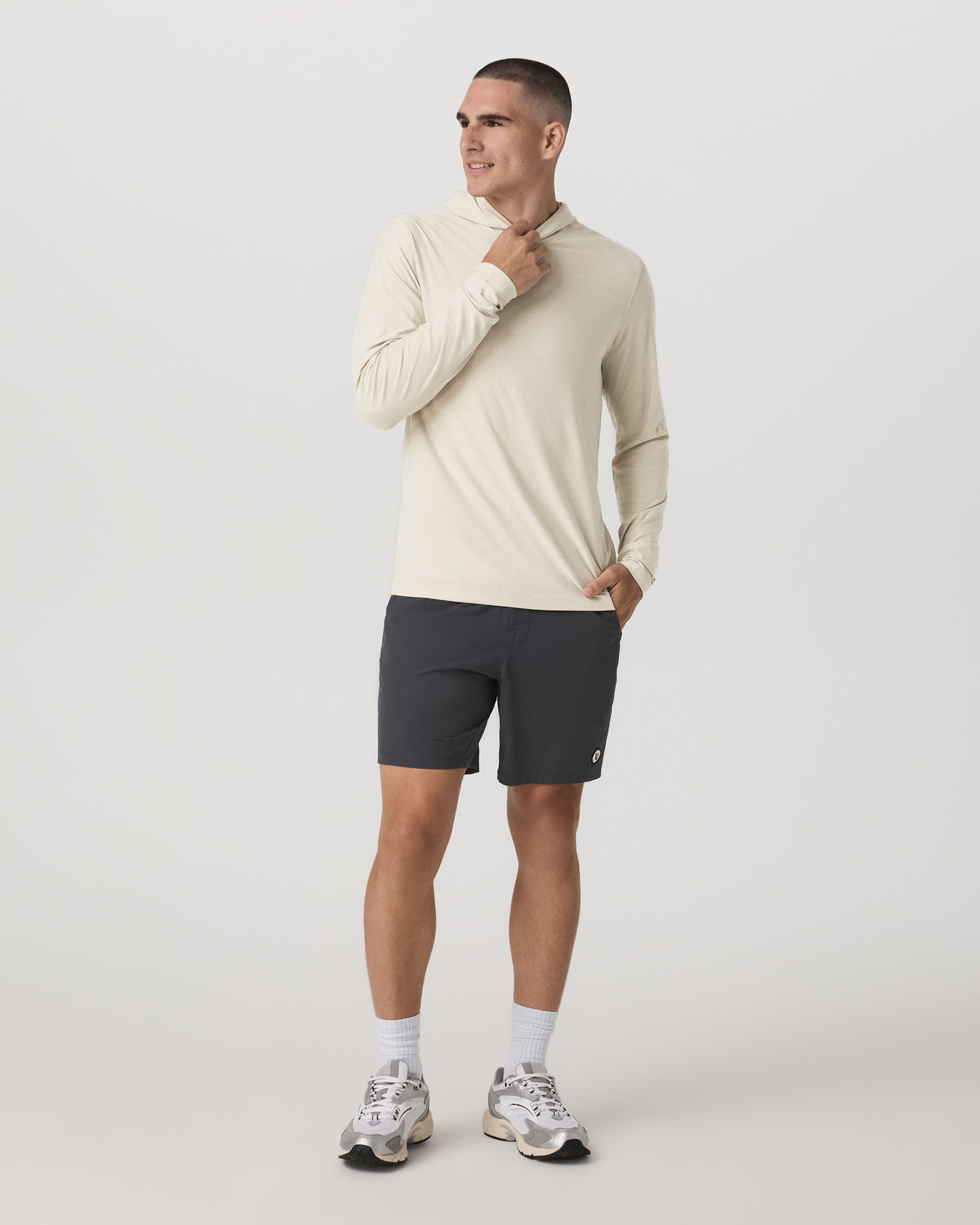 Men Vuori Strato Tech Hoodie Men's Mushroom Heather Hoodie