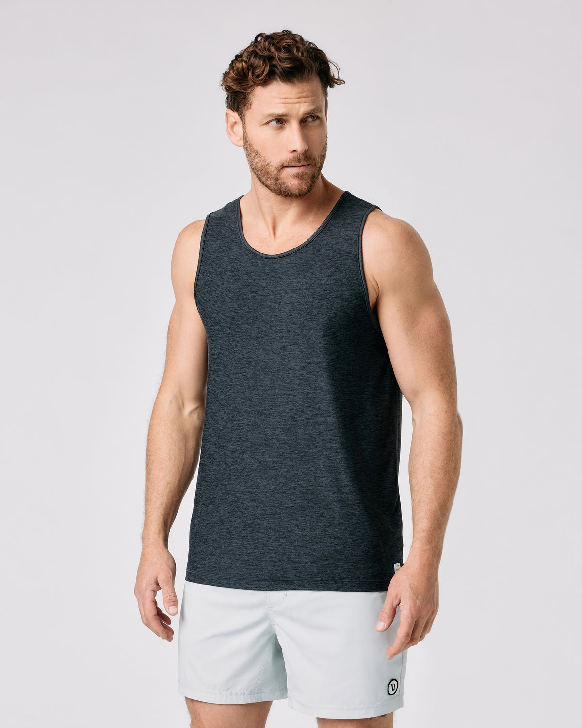 Men Vuori Strato Tech Tank Charcoal Heather