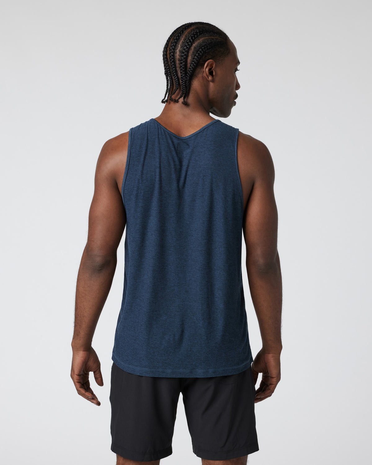 Men Vuori Strato Tech Tank Men's Navy Heather Tank Top