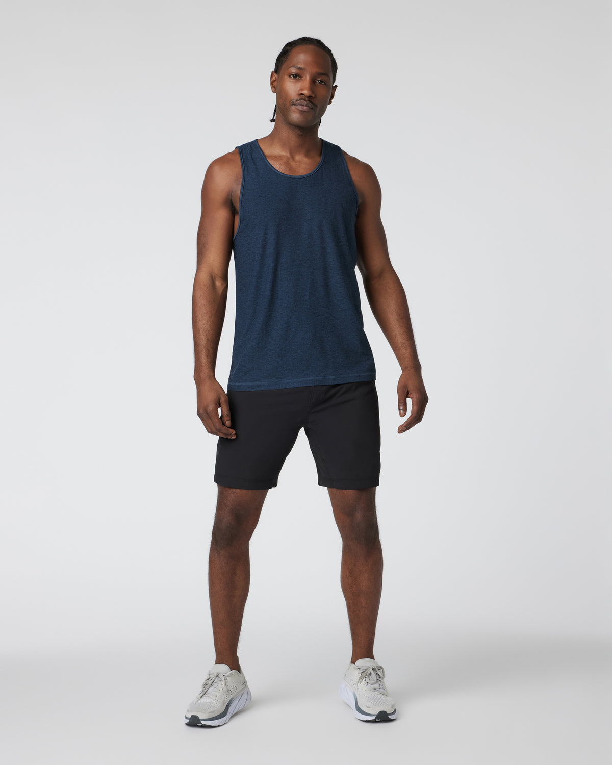 Men Vuori Strato Tech Tank Men's Navy Heather Tank Top