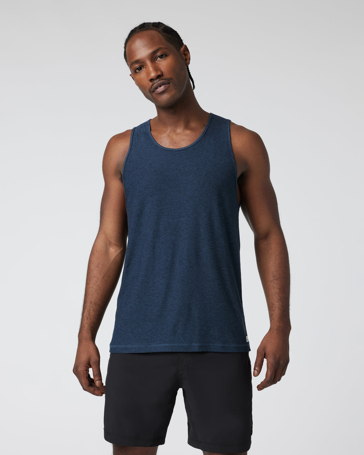 Men Vuori Strato Tech Tank Men's Navy Heather Tank Top