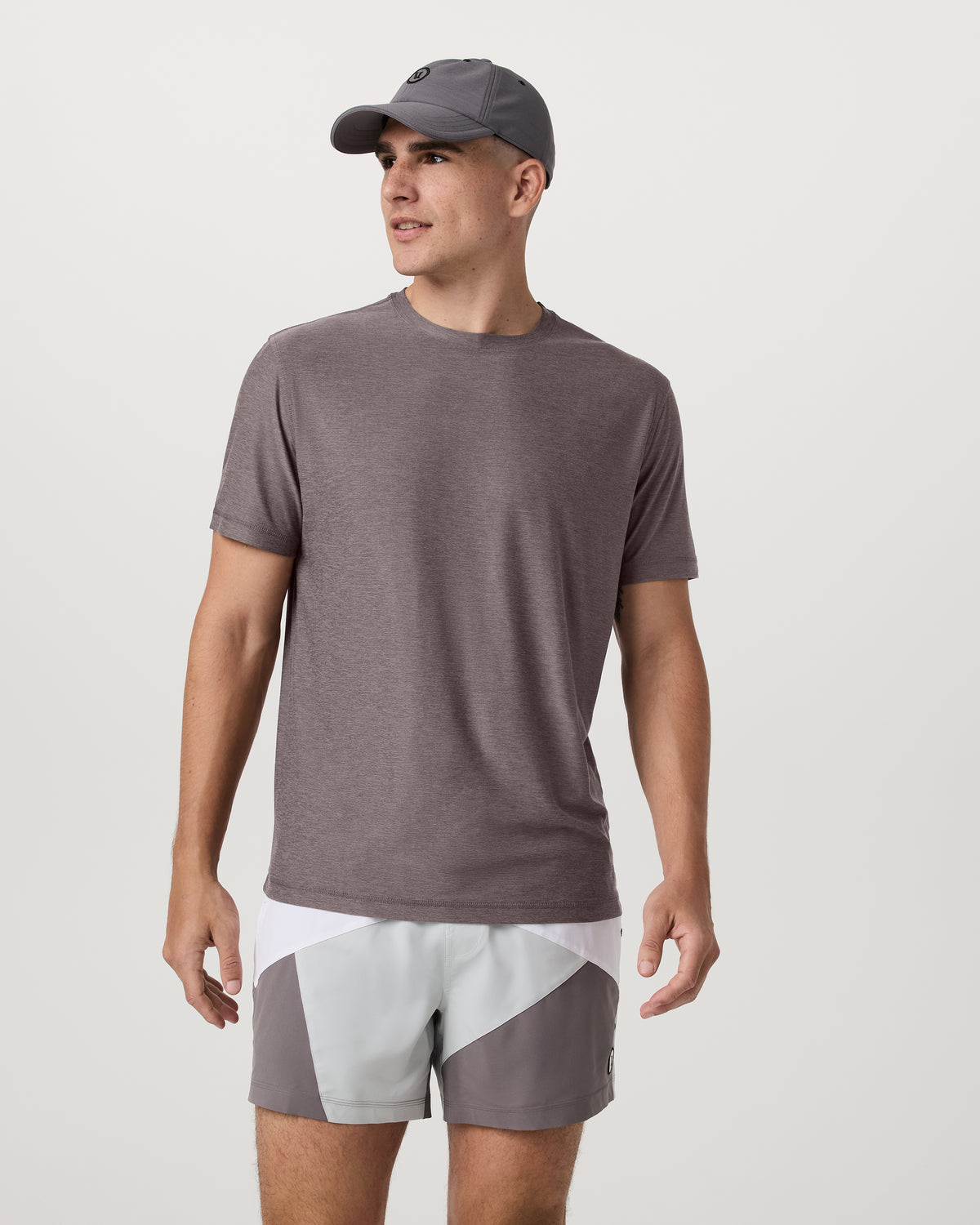 Men Vuori Strato Tech Tee Men's Huckleberry Heather T-Shirt