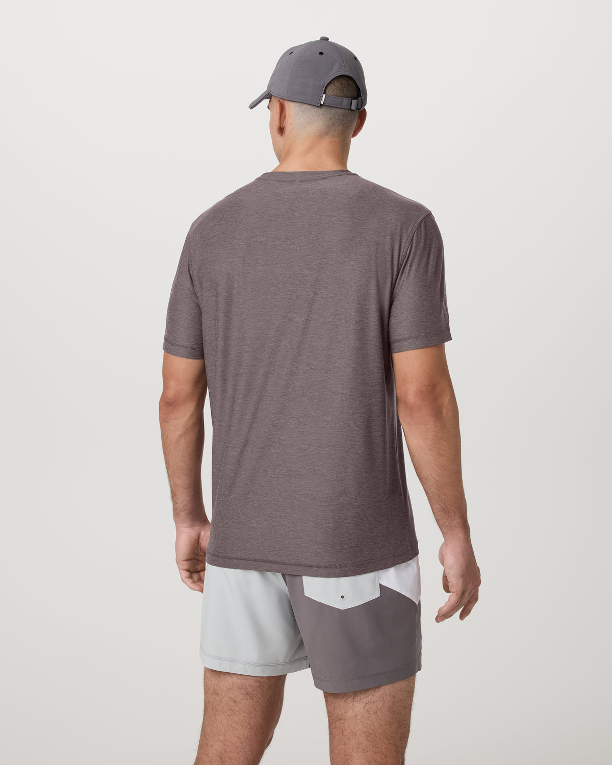 Men Vuori Strato Tech Tee Men's Huckleberry Heather T-Shirt