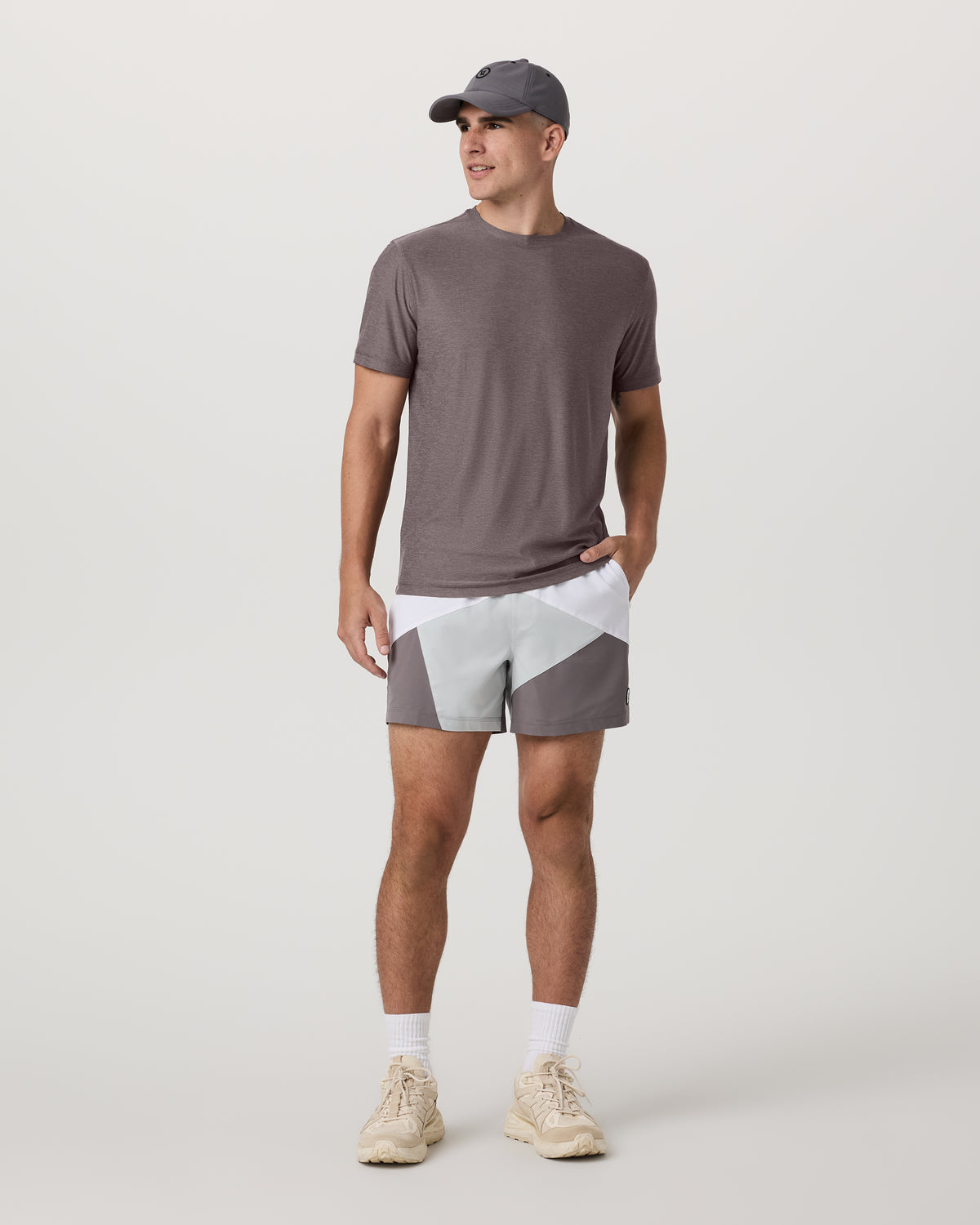 Men Vuori Strato Tech Tee Men's Huckleberry Heather T-Shirt