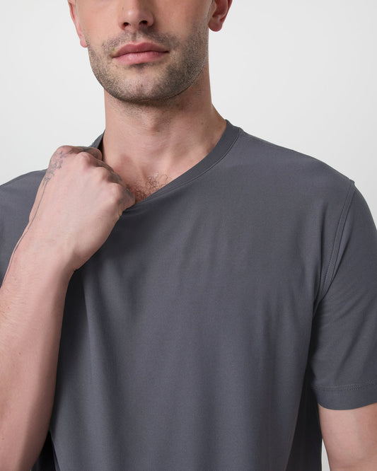 Men Vuori Strato Tech Tee Men's Moonlight Workout Shirt
