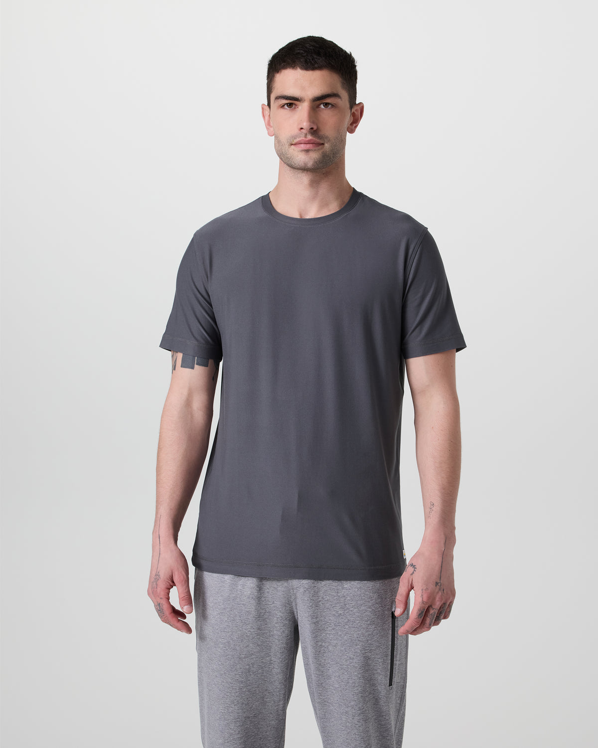 Men Vuori Strato Tech Tee Men's Moonlight Workout Shirt