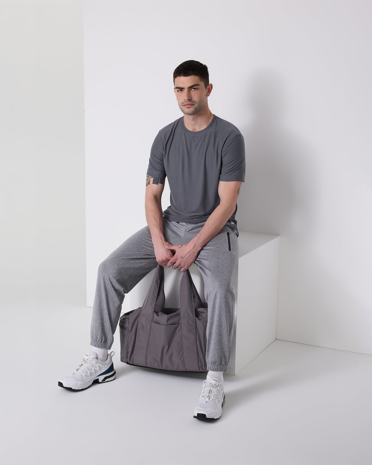 Men Vuori Strato Tech Tee Men's Moonlight Workout Shirt