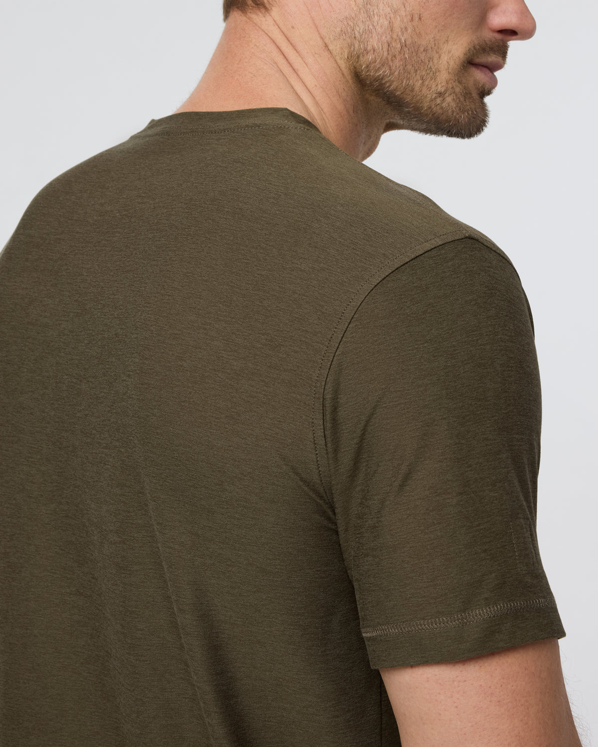 Men Vuori Strato Tech Tee Men's Moss Green Workout Shirt