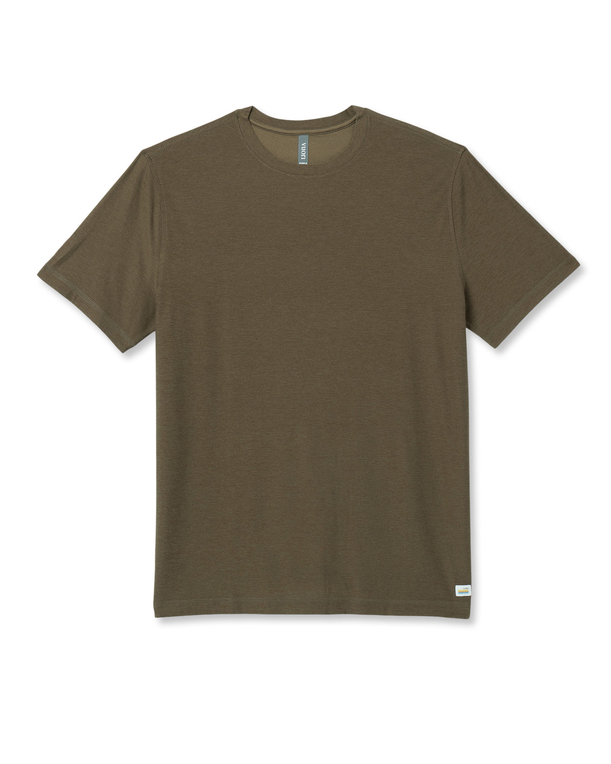 Men Vuori Strato Tech Tee Men's Moss Green Workout Shirt