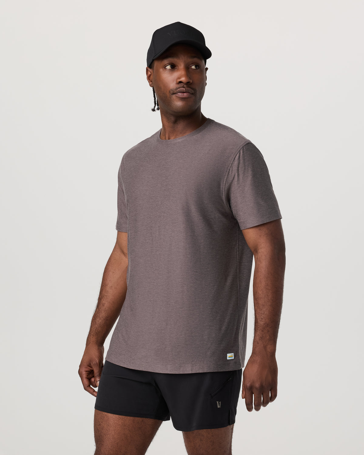 Men Vuori Men's Short Sleeve Strato Tee - Relaxed Fit Huckleberry