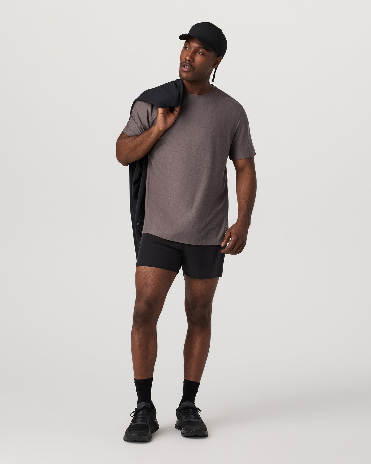 Men Vuori Men's Short Sleeve Strato Tee - Relaxed Fit Huckleberry
