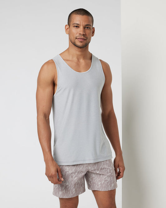 Men Vuori Strato Tech Tank Men's Platinum Heather Tank