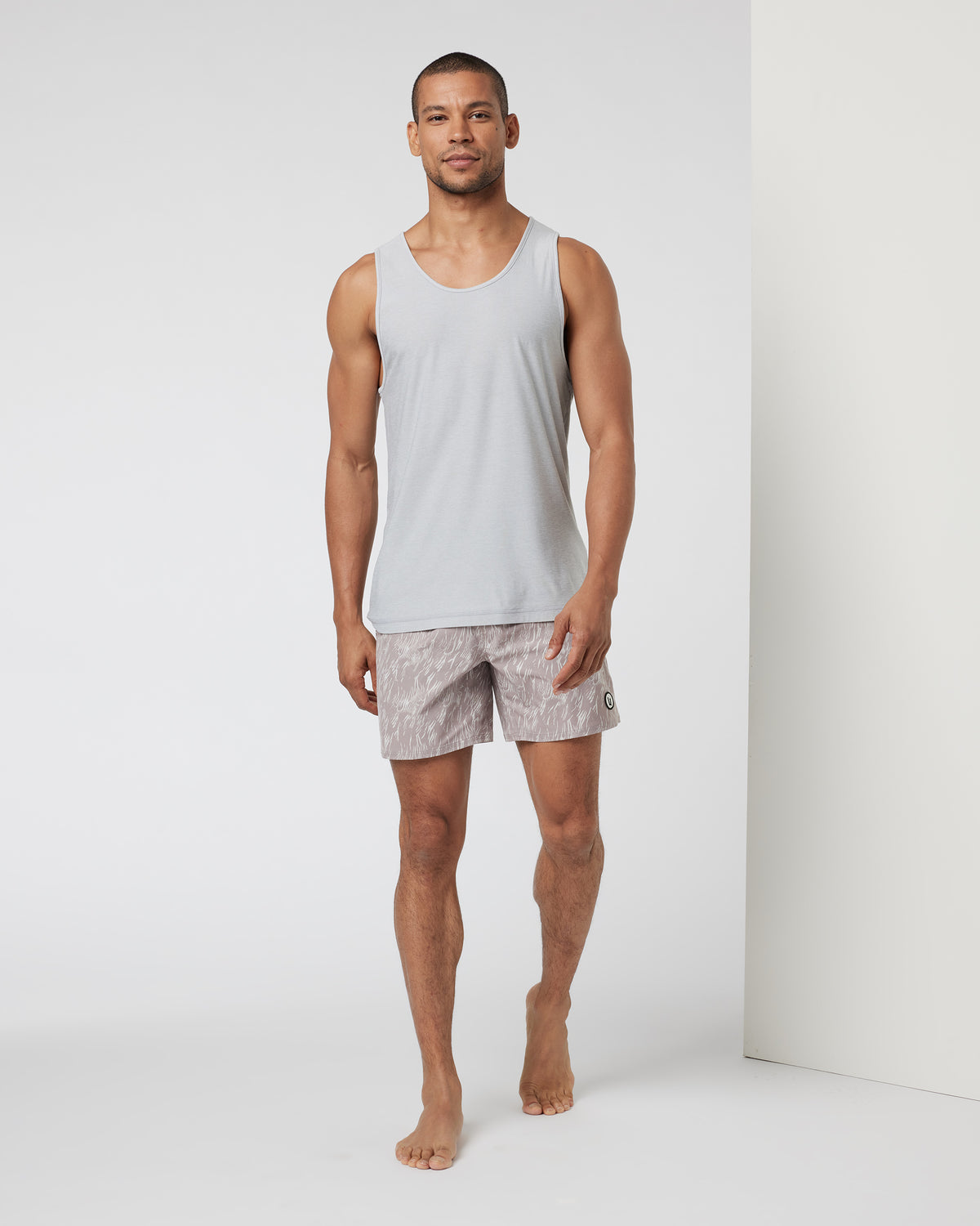 Men Vuori Strato Tech Tank Men's Platinum Heather Tank