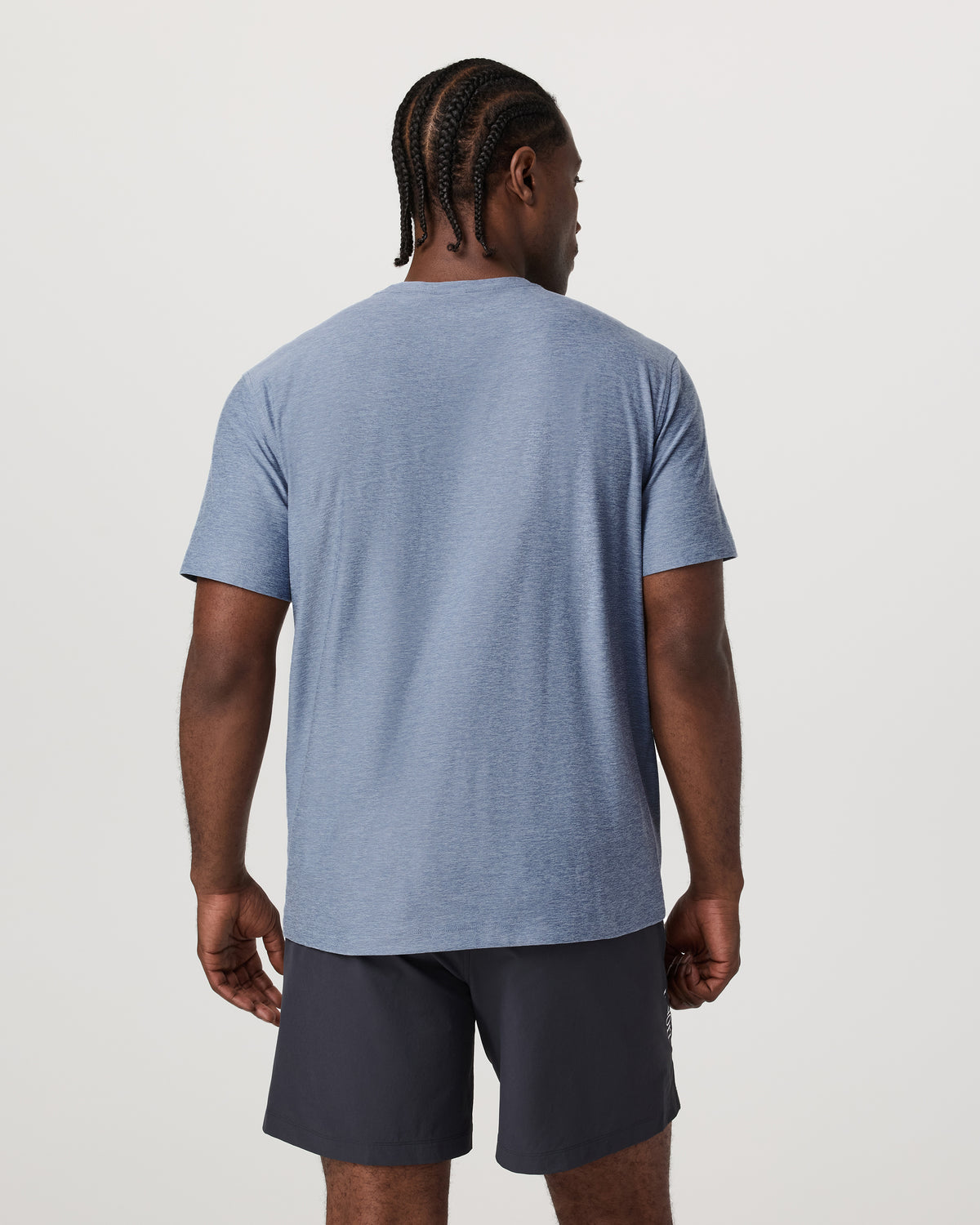 Men Vuori Men's Short Sleeve Strato Pocket Tee - Relaxed Chambray