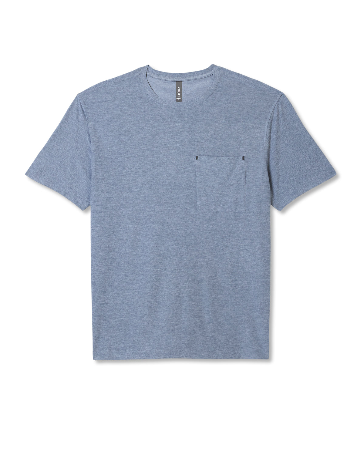 Men Vuori Men's Short Sleeve Strato Pocket Tee - Relaxed Chambray