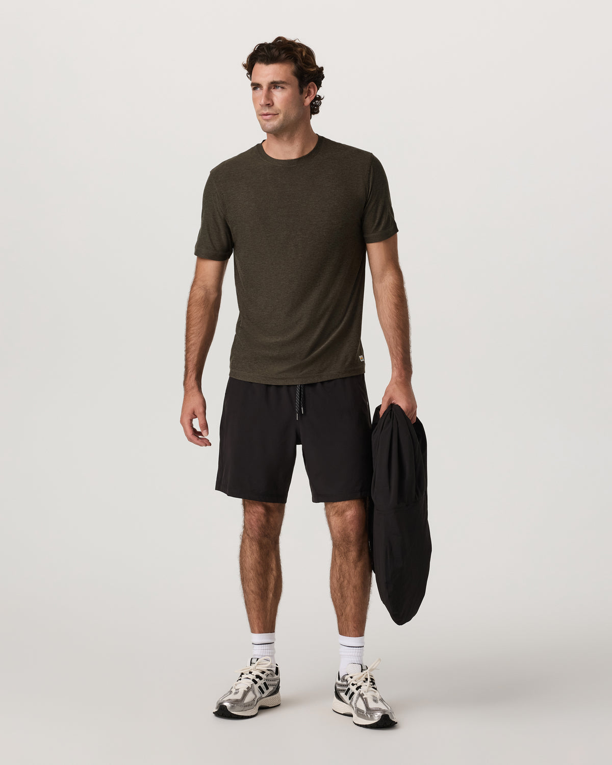 Men Vuori Strato Tech Tee Men's Dark Oregano Heather T-Shirt