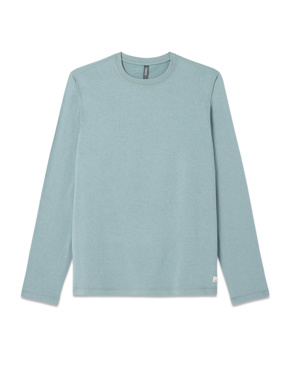 Men Vuori Long Sleeve Ponto Performance Tee Misty Blue Heather