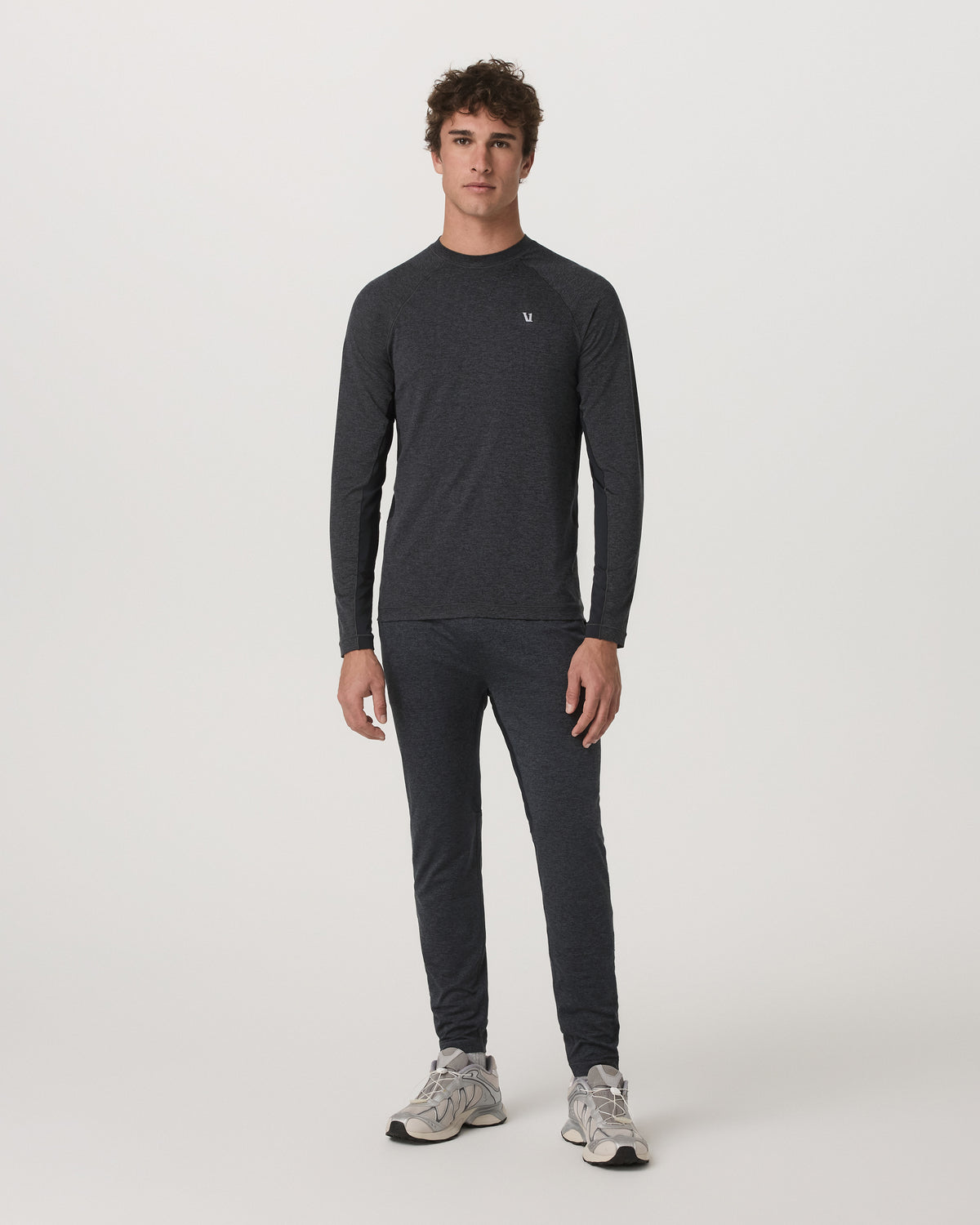 Men Vuori Ponto Baselayer Tight Men's Charcoal Heather Bottoms