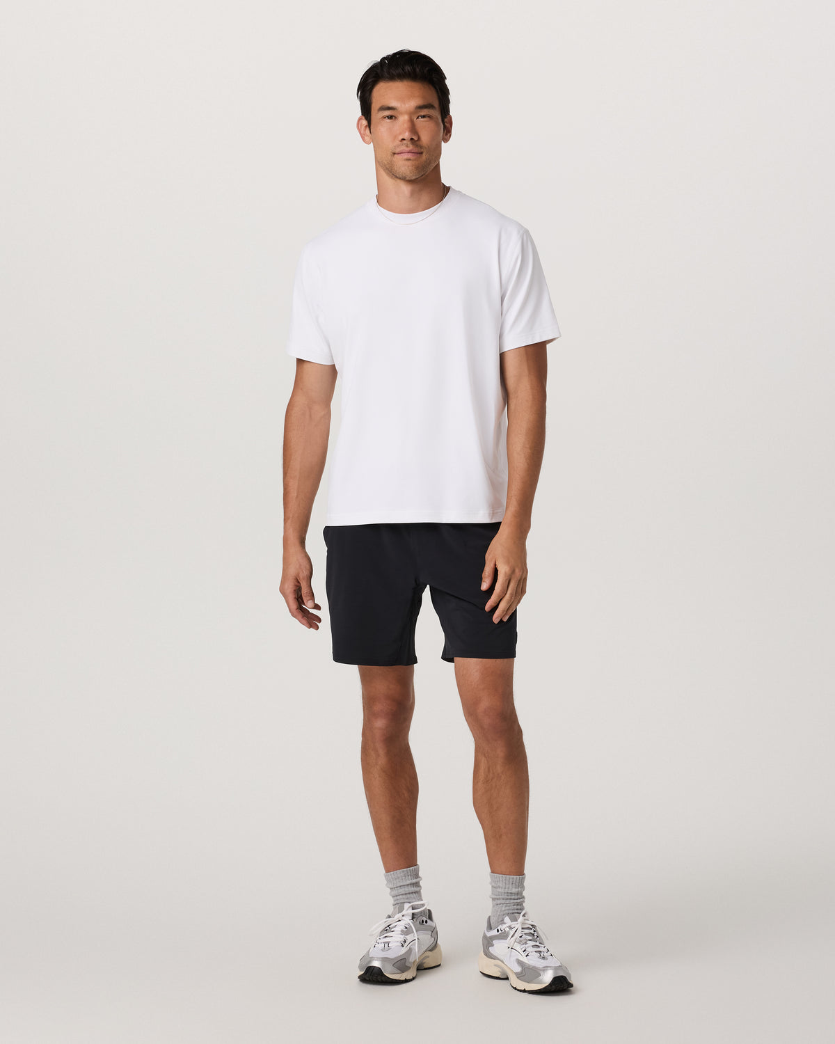 Men Vuori Men's Short Sleeve Ponto Tee - Relaxed White