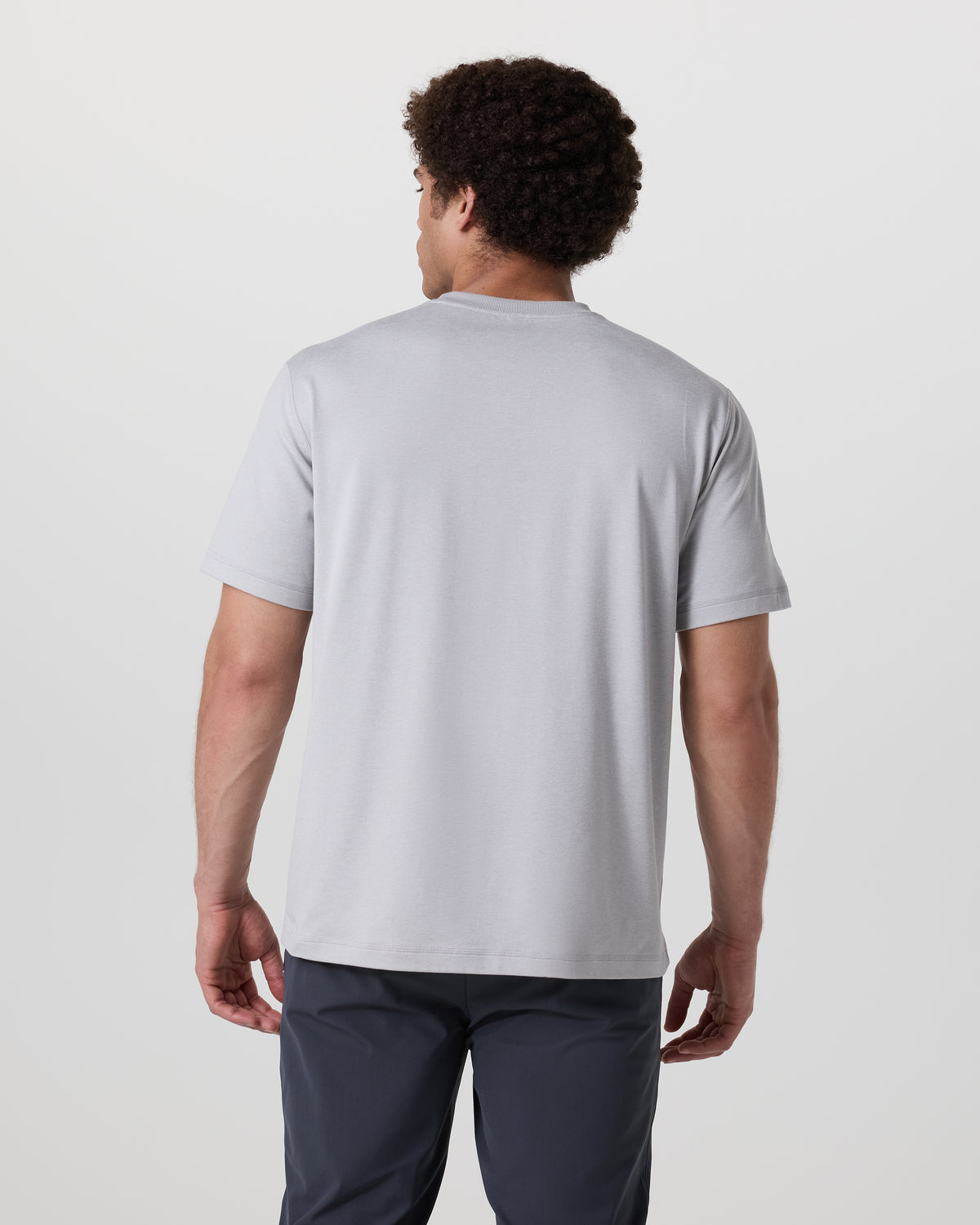 Men Vuori Short Sleeve Ponto Tee - Relaxed Fit Frost Grey Heather