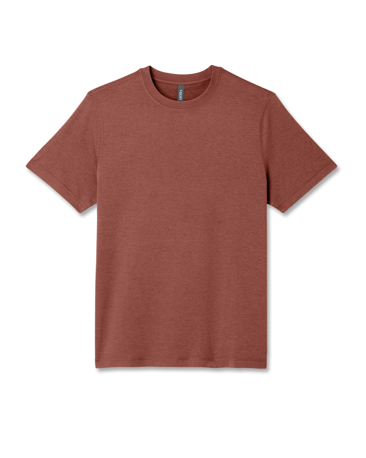 Men Vuori Short Sleeve Ponto Performance Tee Firebrick Heather
