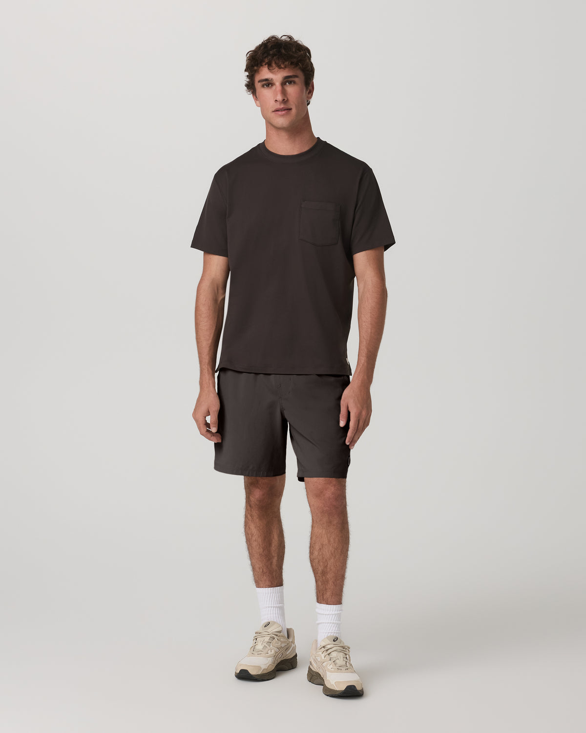Men Vuori Men's Short Sleeve Ponto Pocket Tee - Relaxed Fit Carbon