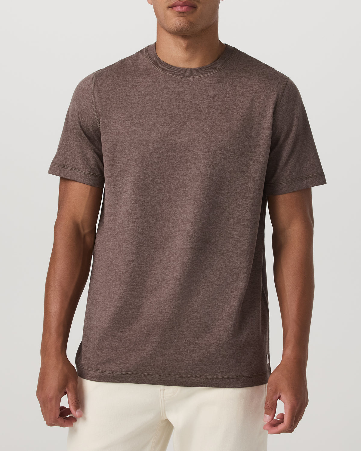 Men Vuori Men's Short Sleeve Ponto Performance Tee Elm Heather